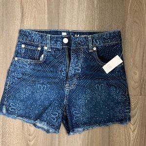 GAP Adjustable Pattern Jeans shorts - teens size 14